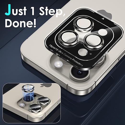 Lens Shield Ring + Glass For iPhone series