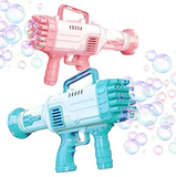Bubble Gan 25 Holes Automatic Bubble Gun Toy Machine Gun Bubble Blower for Kids