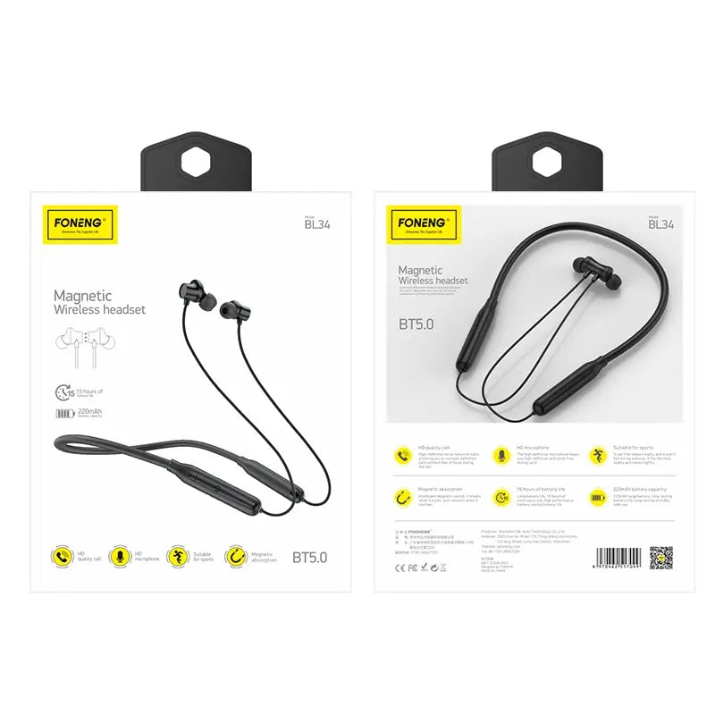 Foneng Magnetic Wireless Headset BL34
