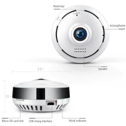 V380 360 Degree Panoramic Fish Eye IP Camera 1080P Wifi Security Camera