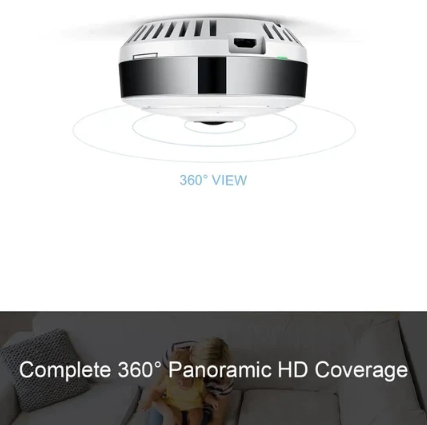 V380 360 Degree Panoramic Fish Eye IP Camera 1080P Wifi Security Camera