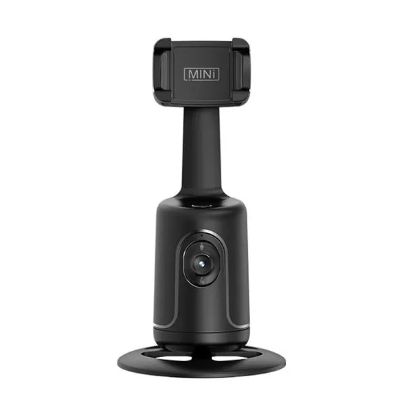360 Degree Rotation AI Auto Face Object Tracking Mobile Stand Cell Phone Holder