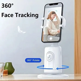 360 Degree Rotation AI Auto Face Object Tracking Mobile Stand Cell Phone Holder