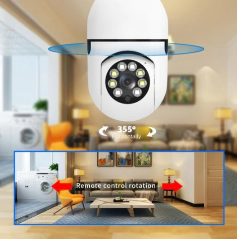 V380 PRO E27 360 Degree LED Light 1080P Wireless Panoramic Home Security WiFi Camera