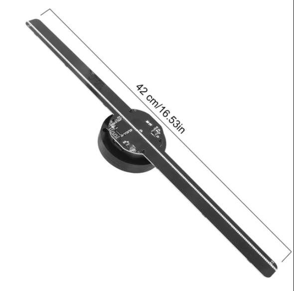 3D Holographic Projector Display Fan LED Hologram Player Lamp
