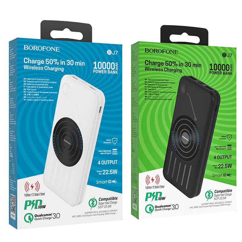 Wireless Power Bank Borofone 10000 mAh BJ7