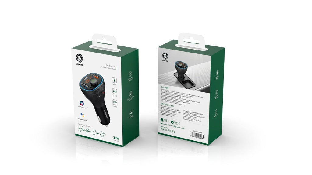 Car FM Transmitter Kit Green Lion