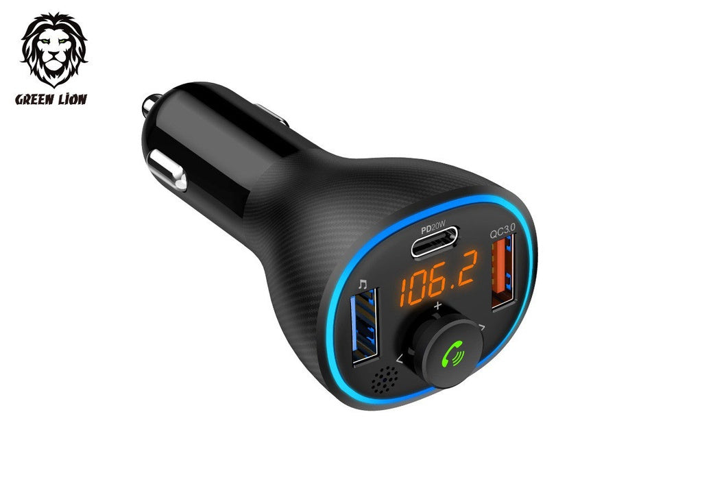 Car FM Transmitter Kit Green Lion