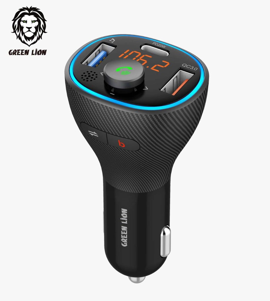 Car FM Transmitter Kit Green Lion