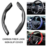 Car carbon fiber steering wheel cover non slip