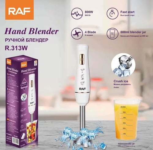 Raf Hand Blender 800W With Free Cup