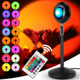 Rgb Sunset Lamp With Remote Control