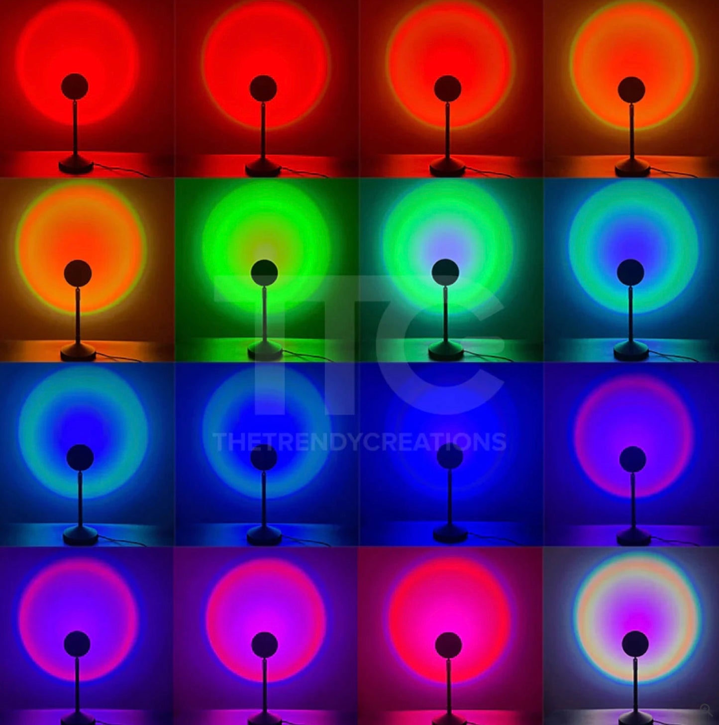 Rgb Sunset Lamp With Remote Control