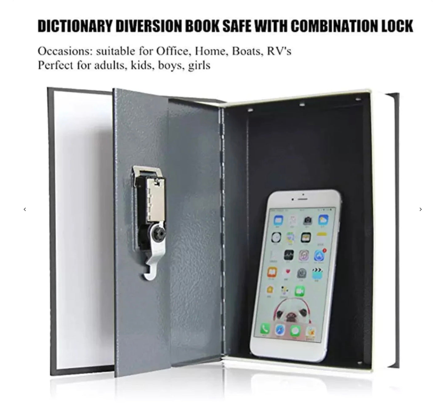 Dictionary Book Hidden Money Box