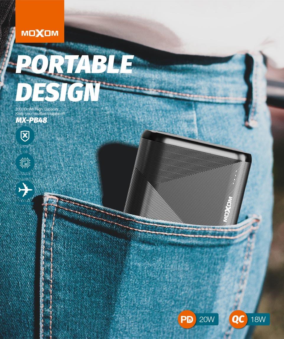 Knight Power Bank MoXom 20,000mAh MXPB48