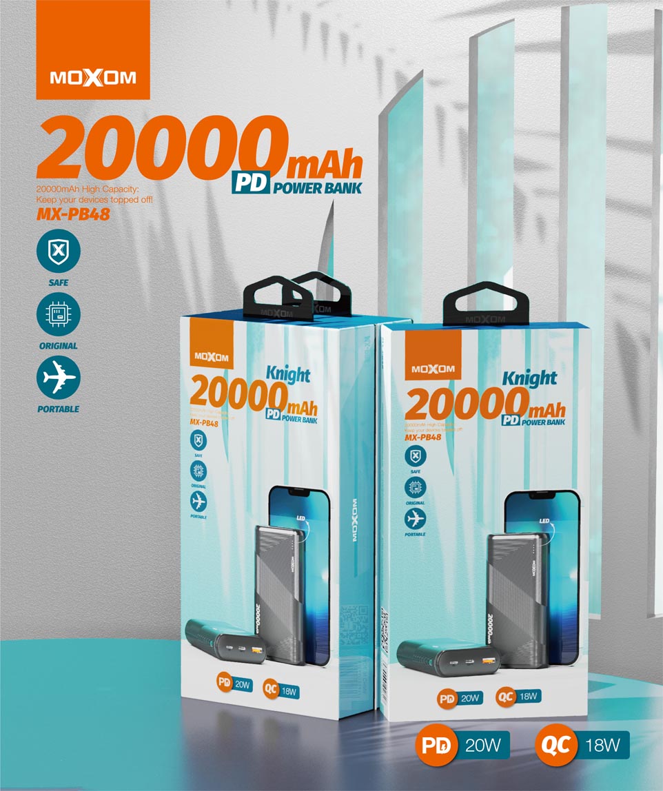 Knight Power Bank MoXom 20,000mAh MXPB48