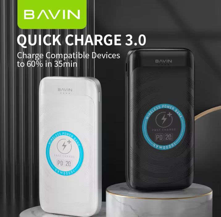 Wireless Power Bank Bavin 10,000mAh PC093- PD