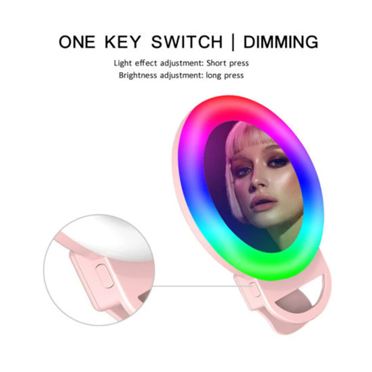 Selfie Mobile Phone Ring Light RGB A4S