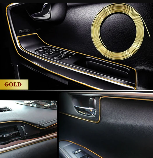 5 Meter Car Interior & Exterior Decoration Trim Strip line Dashboard