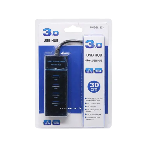 USB Hub 4 Port 3.0 30 cm