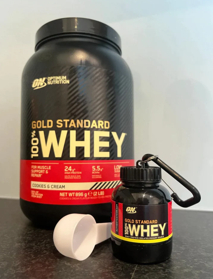 Mini Whey Protein Keychain