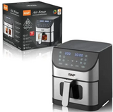 RAF STAINLESS STEEL AIR FRYER OIL FREE WITH VISIBLE WINDOW 8L & 1500W R5337
