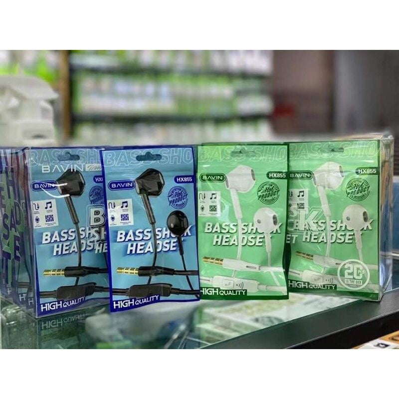 Earphone Bass Shock Headset Bavin