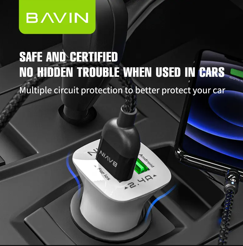 Car Charger Bavin PC253