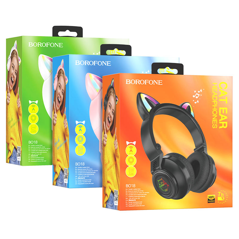 Wireless headphones BO18 Cat ear