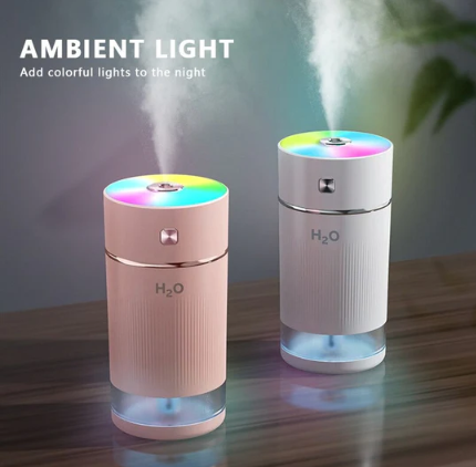 Air Humidifier Aromatherapy Colorful Lights USB Rechargeable 240ml Car Humidifier Portable