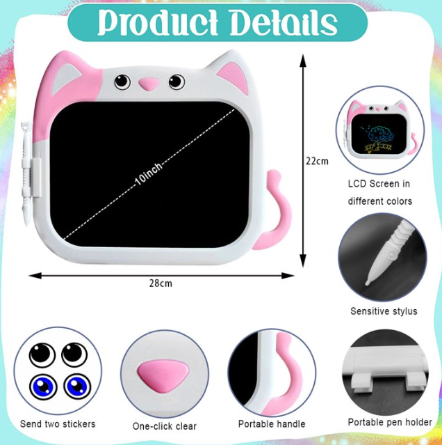 LCD Writing Tablet CAT Style 10"
