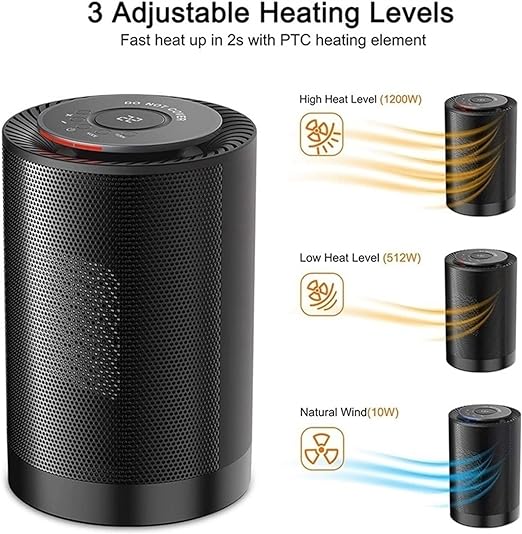 CERAMIC ROTARY FAN HEATER 1200WATT