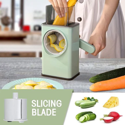 Multifunctional Rotary Vegetable Cutter 3 In 1 Shredder