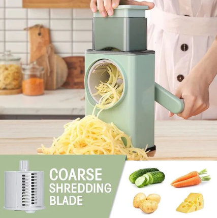 Multifunctional Rotary Vegetable Cutter 3 In 1 Shredder
