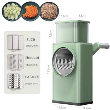 Multifunctional Rotary Vegetable Cutter 3 In 1 Shredder