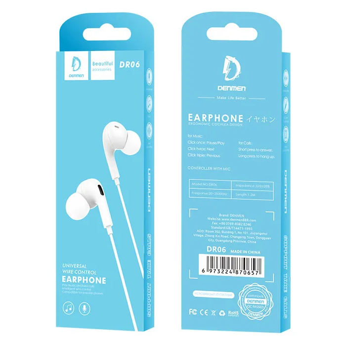 Earphone Denmen DR06