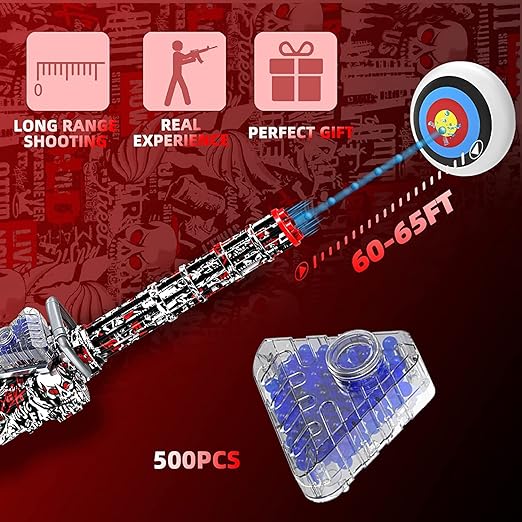 The new generation Gatling Gel Ball Gun Combo cross fire