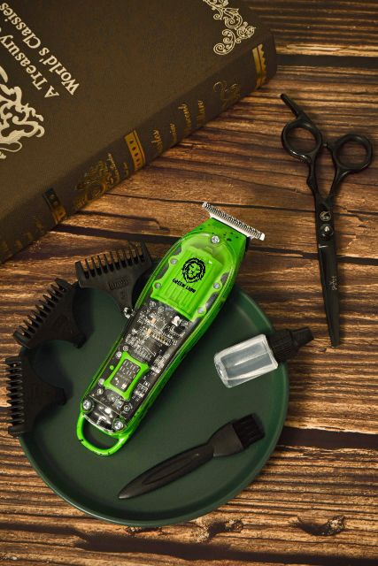 Hair Trimmer Transparent Pro Green Lion