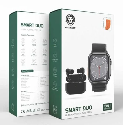Smart Watch Green Lion Smart Duo 2 in 1 Combo