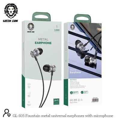 Earphones Green Lion Metal