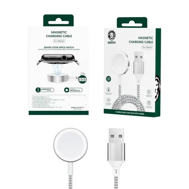 Magnetic Charging Cable For IWatch Green Lion