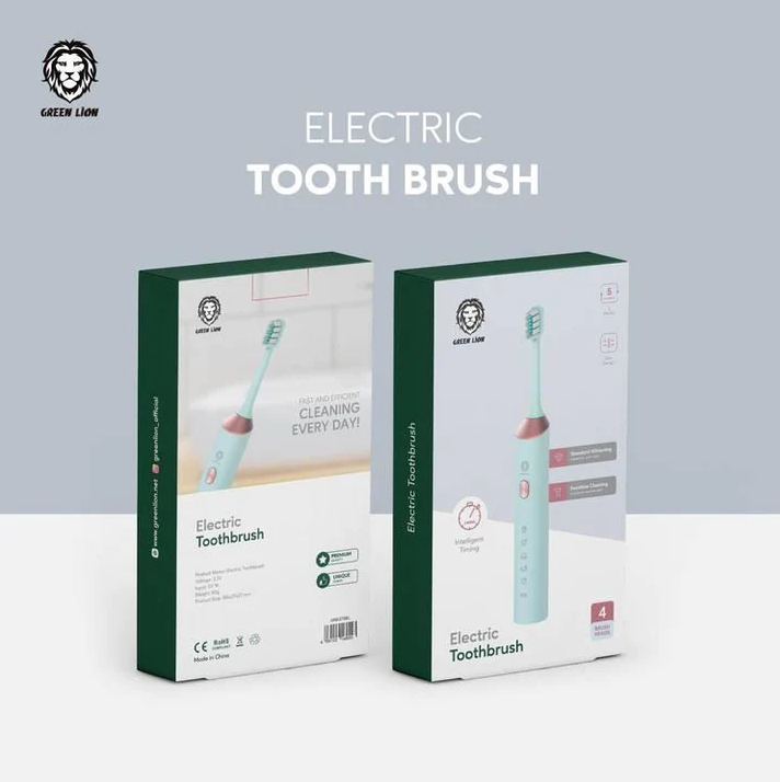Electric Toothbrush Green Lion