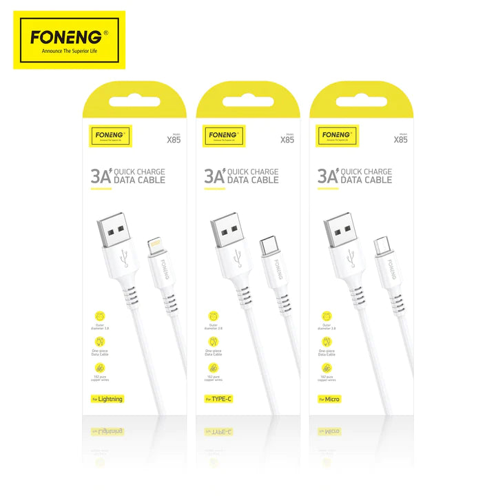 3A Quick Charge Data Cable Model X85