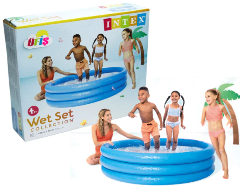 INTEX WET SET 168cm * 38cm / 66" X 15" INFLATABLE POOL