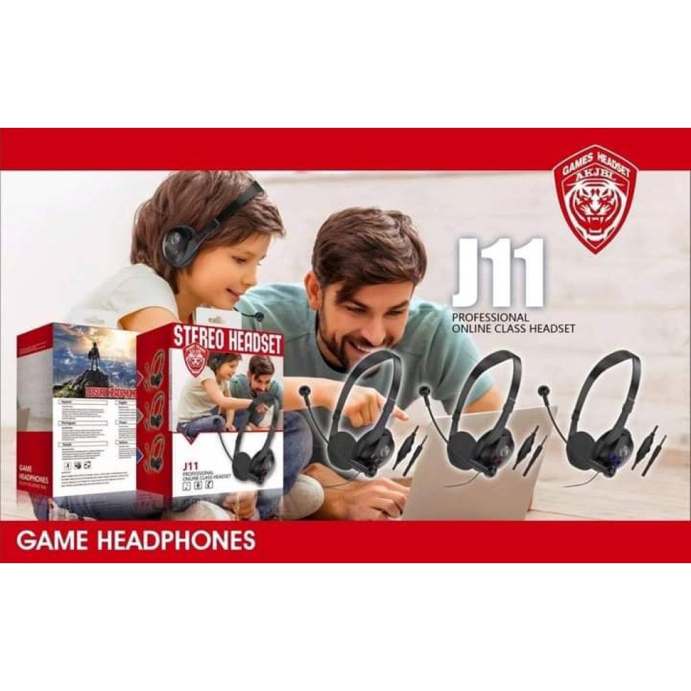 Stereo Headset J11 Game HeadPhones