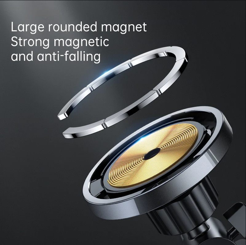 Magnetic Wireless Car Charge + Holder (Dashboard/ Air Vent)