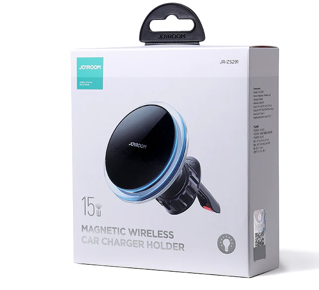 Magnetic Wireless Car Charger Holder Black (Air Vent) JR-ZS291
