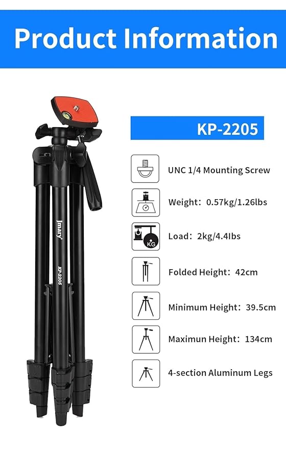 Professional Tripod Jmary KP-2207