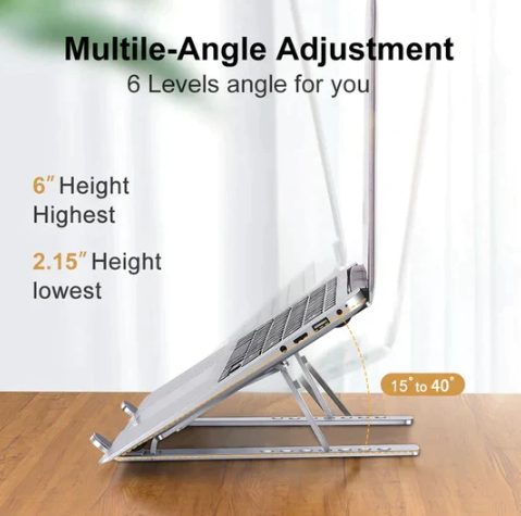Great Quality Aluminum Adjustable Portable Laptop Stand