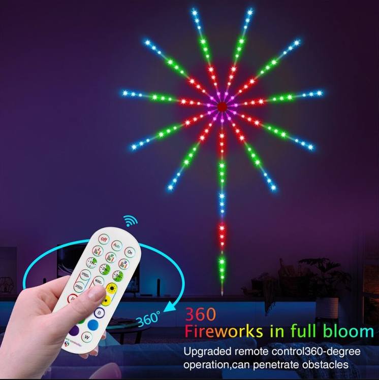 LED RGB Fireworks Light